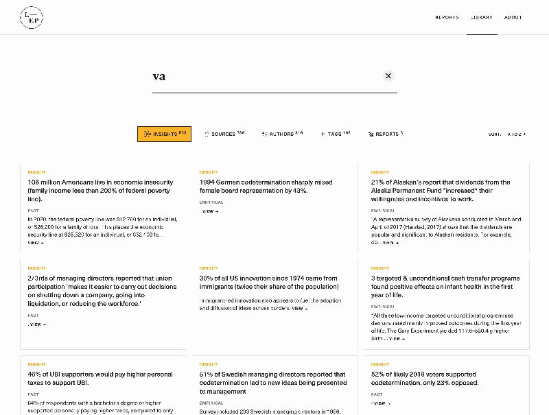Library of Economic Possibility (LEP)